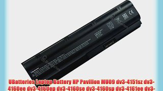 UBatteries Laptop Battery HP Pavilion MU09 dv3-4151sz dv3-4160ee dv3-4160ep dv3-4160se dv3-4160sp