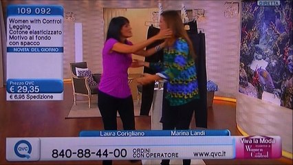 Marina Landi & modella - Qvc 27.8.2014
