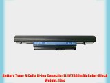Bay Valley Parts 9 Cell 11.1V 7800mAh New Replacement Laptop Battery for ACER : Aspire 5820TZ