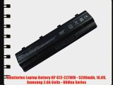 UBatteries Laptop Battery HP G72-227WM - 5200mAh 10.8V Samsung 2.6A Cells - UBMax Series