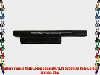 Bay Valley Parts 6-Cell 11.1V 5200mAh New Replacement Laptop Battery for SONY:VAIO VPC-EB36FA/BVAIO