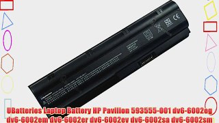 UBatteries Laptop Battery HP Pavilion 593555-001 dv6-6002eg dv6-6002em dv6-6002er dv6-6002ev