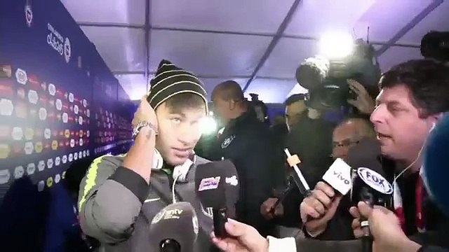 Neymar & Carlos Bacca discuss their red cards after Brasil 0 - 1 Colombia