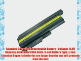 Lenovo ThinkPad R61e 7650 Laptop Battery - New TechFuel Professional 9-cell Li-ion Battery