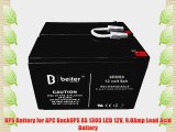 UPS Battery for APC BackUPS XS 1300 LCD 12V 9.0Amp Lead Acid Battery