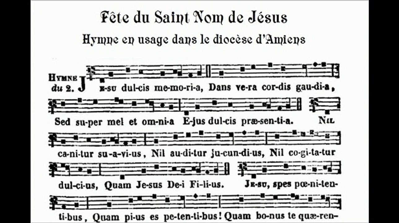 Plain-chant d'Amiens - Hymne Jesus dulcis memoria