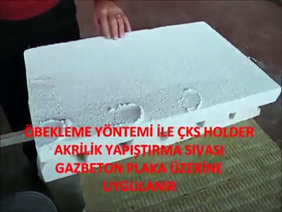 GAZBETON PLAKALAR İLE DELİKSİZ DÜBELSİZ MANTOLAMA ISI YALITIMI UYGULAMASI