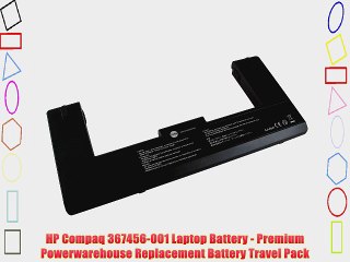 HP Compaq 367456-001 Laptop Battery - Premium Powerwarehouse Replacement Battery Travel Pack