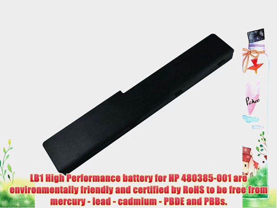 LB1 High Performance Battery for HP 480385-001 Laptop Notebook Computer PC [6 Cells 14.4V 4400mAh]