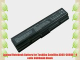 Laptop/Notebook Battery for Toshiba Satellite A505-S6986 - 9 cells 6600mAh Black
