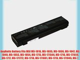BuyBatts Battery Fits MSI MS-1016 MS-1035 MS-1036 MS-1047 MS-1049 MS-1053 MS-1054 MS-1715 MS-171544