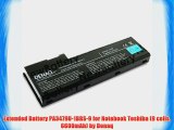 Extended Battery PA3479U-1BRS-9 for Notebook Toshiba (9 cells 6600mAh) by Denaq