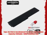 Dr. Battery Advanced Pro Series Laptop / Notebook Battery Replacement for HP Pavilion dm4-2015dx