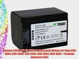 Kinamax 2500mAh NP-FV70 Replacement Battery for Sony DCR-SR68 DCR-SR88 DCR-SX44 DCR-SX63 DCR-SX83