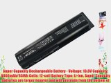 HP Pavilion dv5-1002nr Laptop Battery - New TechFuel Professional 12-cell Li-ion Battery