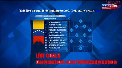 Peru - Venezuela LINE UP information