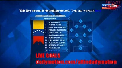 Peru - Venezuela LINE UP information