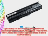 Laptop battery Dell M1330 4 Cells 14.8V 2200mAh/33Wh compatible partnumbers: UM230 PU556 CR036