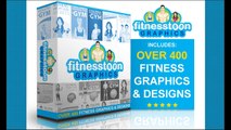 FitnessToons Vector Graphics Packs for Gyms, Diet, Weight Loss, Exercise and Health Centers