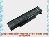 Laptop/Notebook Battery for Gateway M Series M-1634u - 6 cells 4400mAh Black