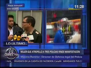 Abogada ebria que atropello a policías recibiría entre 8 y 12 años de cárcel