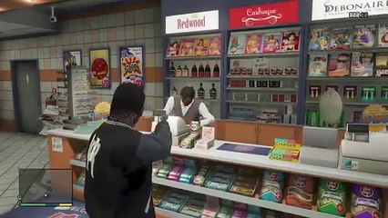 GTA V   How To Successfully Rob a Convenience Store in Grand