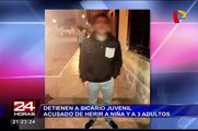 Detienen a sicario juvenil acusado de herir a niña y a tres personas en el Callao