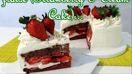 Recette du gâteau à la fraise (Strawberry&Cream Cake) - William's Kitchen
