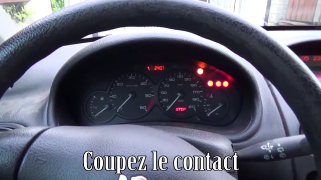 Remise à zéro/initialisation du compteur de maintenance/vidange