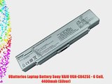 UBatteries Laptop Battery Sony VAIO VGN-CR425E - 6 Cell 4400mah (Silver)