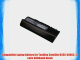 Compatible Laptop Battery for Toshiba Satellite U205-S5002 12 cells 8800mAh Black