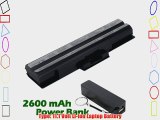 Battpit? Laptop / Notebook Battery Replacement for Sony VAIO VGN-NW305F (4400mAh) with 2600mAh