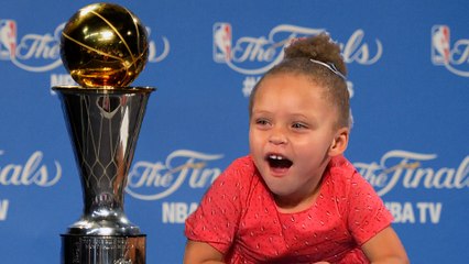 Creepy Fan Tried to Give Riley Curry Cigar During Championship Celebration