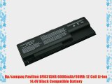Hp/compaq Pavilion DV8315NR 6600mAh/98Wh 12 Cell Li-ion 14.4V Black Compatible Battery