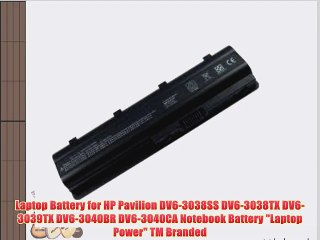 Laptop Battery for HP Pavilion DV6-3038SS DV6-3038TX DV6-3039TX DV6-3040BR DV6-3040CA Notebook