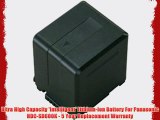 Ultra High Capacity 'Intelligent' Lithium-Ion Battery For Panasonic HDC-SD600K - 5 Year Replacement