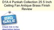 Fanimation FP780AB D1A 4 Punkah Collection 25 5 Inch Ceiling Fan Antique Brass Finish Review