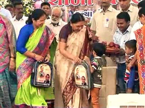 Rajkot Kishorsinhji Primary School Shala Praveshotsav by Gujarat CM