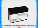 UPS Battery for APC BF280 Lead-Acid Battery Replacement 12V 4.5Ah