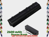 Battpit? Laptop / Notebook Battery Replacement for HP Pavilion g7-1350DX (6600 mAh) with 2600mAh