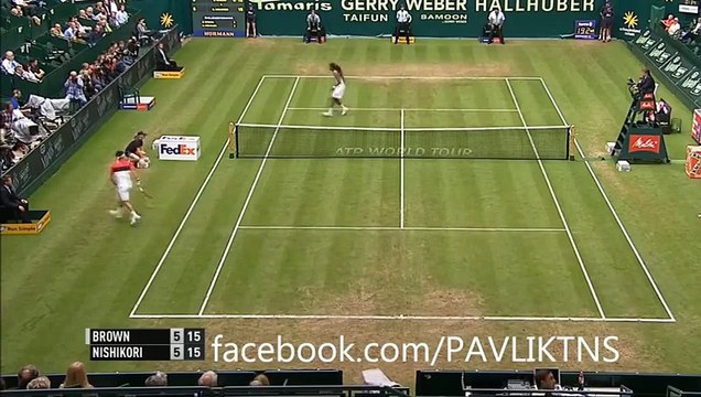 Dustin Brown 0-2 Kei Nishikori: Vào tứ kết
