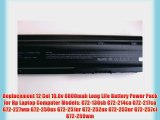 Replacement 12 Cel 10.8v 8800mah Long Life Battery Power Pack for Hp Laptop Computer Models: