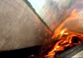 Motorcycle Bursts Into Flames at Over 300kph