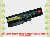 IBM / Lenovo ThinkPad Battery Li-Ion 10.8 V DC 5.2Ah 6-Cell T60 Series 42T4777