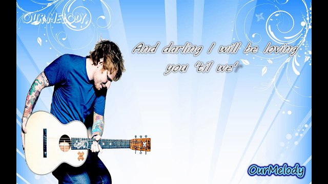 Ed Sheeran Thinking Out Loud Karaoke Version (Lyric with Instrumental)