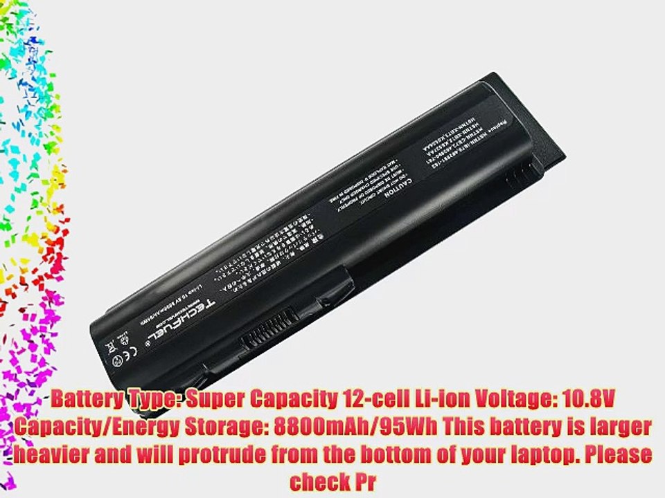 HP 511884-001 497695-001 HSTNN-CB72 Pavilion dv6-1030US Laptop Battery - New TechFuel Professional