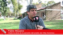 Pablo Moyano visitó las obras de la pensión en Villa Dominico
