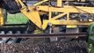 Amazing Automatic Railway Track Laying Machine - Never see before