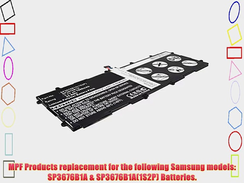 7000mAh SP3676B1A Replacement Battery for Samsung GT-P5100 P5110 GT-P7500 GT-P7510 Galaxy Tab