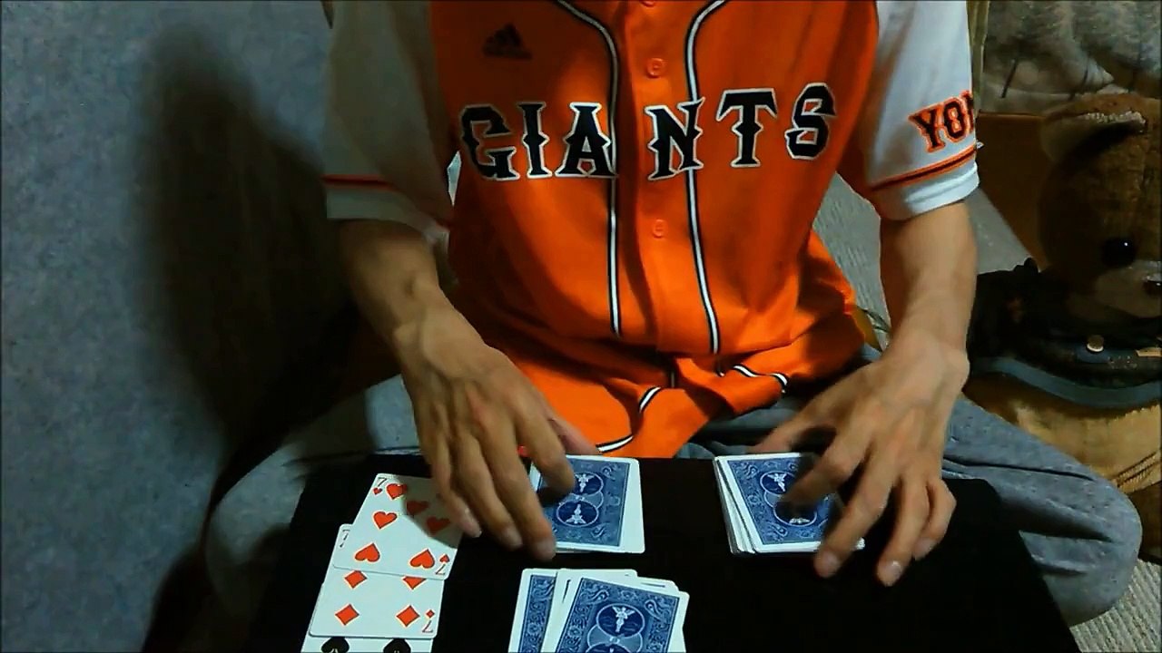 簡単マジックトランプ！easy magic card tricks　카드 마술 배우기 「4枚の７」